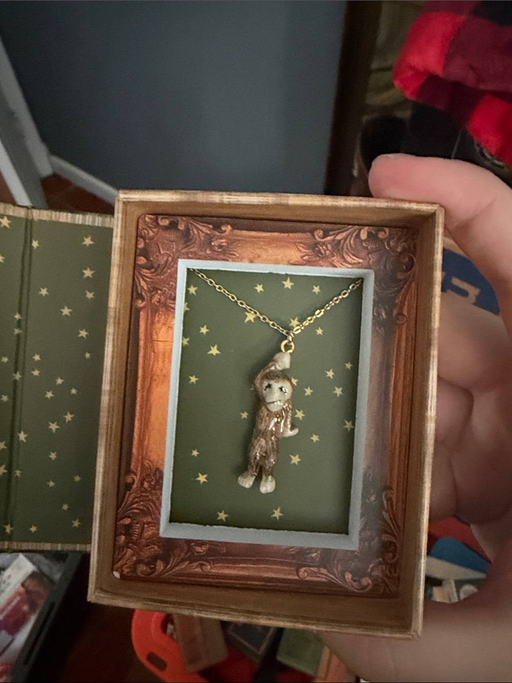 Gold-Tone Sasquatch Pendant Necklace - Women Jewelry Necklace